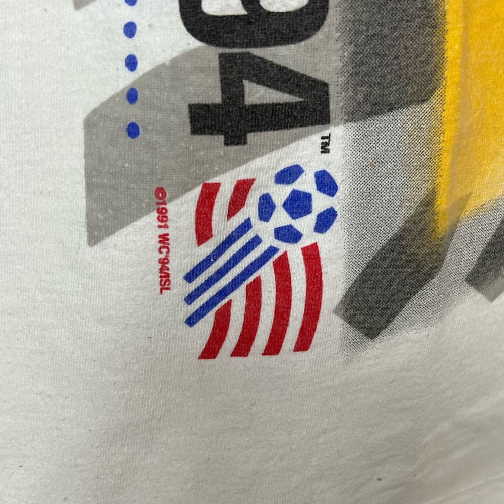 1994 Vintage Apex One Germany World Cup 94 Soccer Flag Shirt VTG 90s - Picture 2 of 8